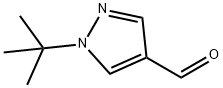 1-叔丁基吡唑-4-甲醛 结构式