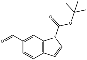 6-ホルミル-1H-インドール-1-カルボン酸TERT-ブチル 化学構造式