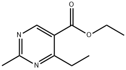 ETHYL-2-METHYL-4-ETHYL-5-PYRIMIDINE CARBOXYLATE Struktur