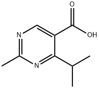 4-异丙基-2-甲基嘧啶-5-甲酸 结构式