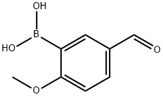 2-Methoxy-5-formylphenylboronic acid Struktur