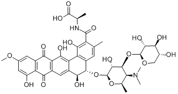 N,N-Dimethylpradimicin C 化学構造式