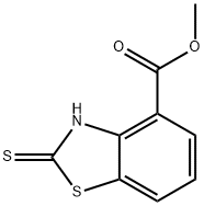 2-Mercapto-benzothiazole-4-carboxylic acid Methyl ester Structure