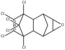 3,4,5,6,9,9-Hexachloro-1a,2,2a,3,6,6a,7,7a-octahydro-2,7:3,6-dimethanonaphtho[2,3-b]oxirene Struktur