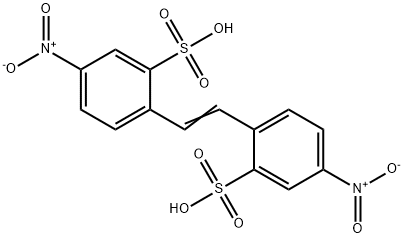 4,4'-ジニトロスチルベン-2,2'-ジスルホン酸 化学構造式