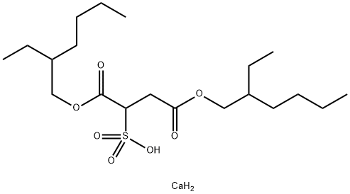 磺基丁二酸-1,4-二(2-乙基己基)酯钙盐 结构式