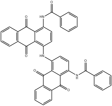 N,N'-[イミノビス(9,10-ジヒドロ-9,10-ジオキソアントラセン-4,1-ジイル)]ビス(ベンズアミド) 化学構造式