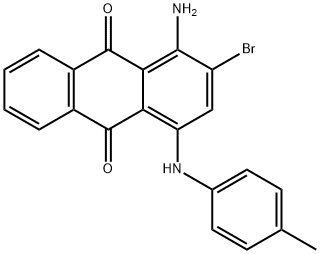 1-amino-2-bromo-4-p-toluidinoanthraquinone  Struktur