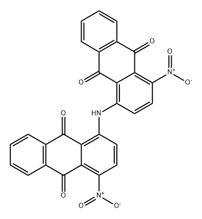 1,1'-イミノビス[4-ニトロ-9,10-アントラセンジオン] 化学構造式