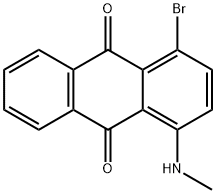 1-メチルアミノ-4-ブロモ-9,10-アントラキノン 化学構造式