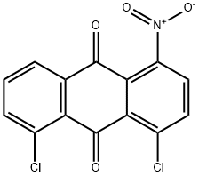 4,5-ジクロロ-1-ニトロアントラキノン 化学構造式