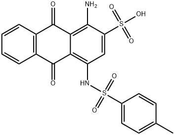 1-amino-9,10-dihydro-9,10-dioxo-4-p-toluenesulphonamidoanthracene-2-sulphonic acid Structure