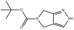 2,6-ジヒドロ-4H-ピロロ[3,4-C]ピラゾール-5-カルボン酸TERT-ブチルエステル 化学構造式