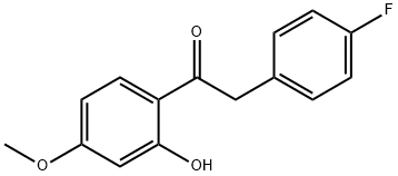 2-(4-Fluorophenyl)-1-(2-hydroxy-4-methoxyphenyl)ethanone Structure