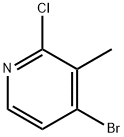 吡啶, 4-溴-2-氯-3-甲基-, 128071-86-3, 结构式