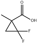 2,2-DIFLUORO-1-METHYLCYCLOPROPANE CARBOXYLIC ACID Struktur