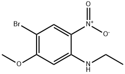 4-溴-N-乙基-5-甲氧基-2-硝基苯胺, 1280786-60-8, 结构式