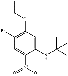 4-溴-N-叔丁基-5-乙氧基-2-硝基苯胺, 1280786-66-4, 结构式