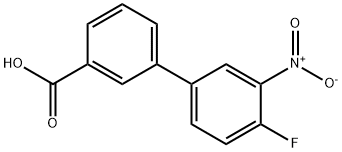 4'-Fluoro-3'-nitrobiphenyl-3-carboxylic acid Struktur