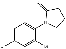 1-(2-Bromo-4-chlorophenyl)pyrrolidin-2-one, 1280786-79-9, 结构式