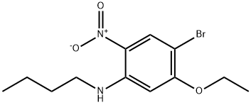4-溴-N-丁基-5-乙氧基-2-硝基苯胺, 1280786-89-1, 结构式