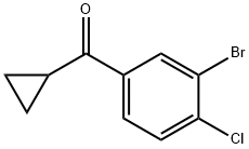 (3-溴-4-氯苯基)(环丙基)甲酮, 1280786-94-8, 结构式