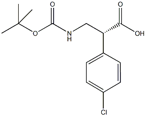 (R)-3-tert-Butoxycarbonylamino-2-(4-chloro-phenyl)-propionic acid Structure