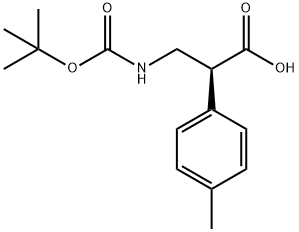 (S)-3-((叔丁氧基羰基)氨基)-2-(对甲苯基)丙酸, 1280787-08-7, 结构式