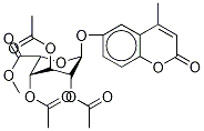 4-Methylumbelliferyl 2,3,4-Tri-O-acetyl-α-L-idopyranosiduronic Acid, Methyl Ester Structure
