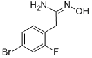 BENZENEETHANIMIDAMIDE,4-BROMO-2-FLUORO-N-HYDROXY Structure