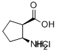(1R,2S)-(-)-2-アミノ-1-シクロペンタンカルボン酸塩酸塩 化学構造式