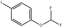1-(ジフルオロメトキシ)-4-ヨードベンゼン 化学構造式