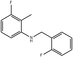 3-Fluoro-N-(2-fluorobenzyl)-2-Methylaniline, 97% Struktur