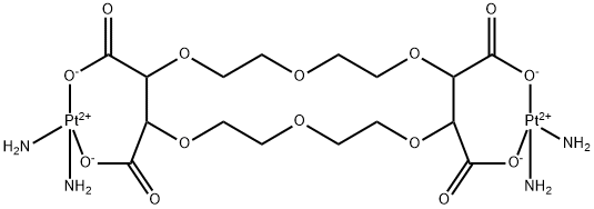 18-crown-6-tetracarboxybisdiammineplatinum(II) Structure