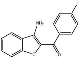 (3-AMINO-1-BENZOFURAN-2-YL)(4-FLUOROPHENYL)METHANONE Structure