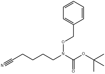 N-(4-Cyanobutyl)-N-(phenylmethoxy)carbamic acid tert-butyl ester Struktur