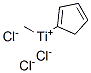 Methylcyclopentadienyltitaniumtrichloride Struktur