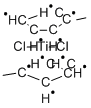 二(甲基环戊二烯基)二氯化钛,1282-40-2,结构式