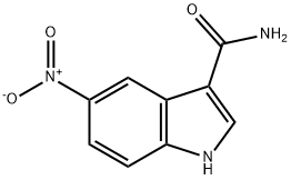 5-ニトロ-1H-インドール-3-カルボキサミド 化学構造式