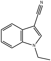 1-エチル-1H-インドール-3-カルボニトリル 化学構造式