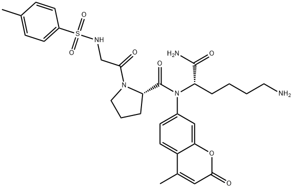 TOS-GLY-PRO-LYS-AMC,128202-25-5,结构式