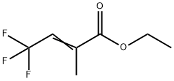 2-メチル-4,4,4-トリフルオロクロトン酸エチル 化学構造式