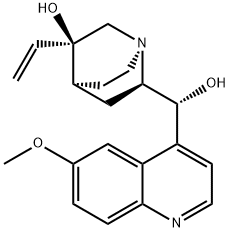 (3R)-Hydroxyquinine Struktur