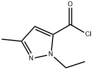 1-エチル-3-メチルピラゾール-5-カルボニルクロリド 化学構造式