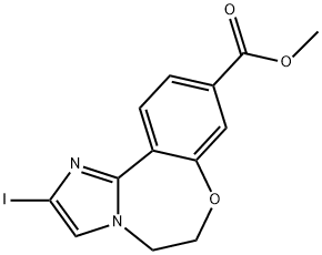 2-碘-5,6-二氢苯并[F]咪唑并[1,2-D][1,4]氧氮杂-9-羧酸甲酯, 1282516-62-4, 结构式