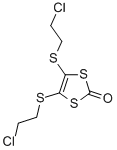 4,5-Bis-(2-chloro-ethylsulfanyl)-[1,3]dithiol-2-one Structure