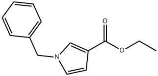 1-ベンジルピロール-3-カルボン酸エチル 化学構造式