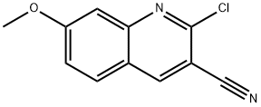 2-CHLORO-7-METHOXYQUINOLINE-3-CARBONITRILE Struktur