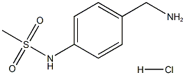 4-(METHYLSULFONYLAMINO)BENZYLAMINEHYDROCHLORIDE
 Structure