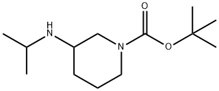 tert-butyl 3-(isopropylamino)piperidine-1-carboxylate 化学構造式